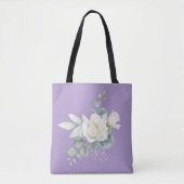 Elegante eucalyptus botanische zomerbruiloft tote bag (Voorkant)
