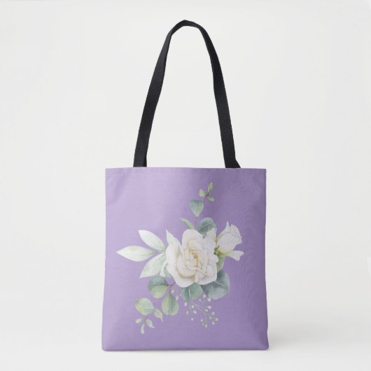 Elegante eucalyptus botanische zomerbruiloft tote bag (Voorkant)