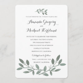 Elegante Eucalyptus bruidssuite Kaart