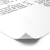 Elegante Eucalyptus Bruiloft Alfabetische Zitplaat Poster (Hoek)