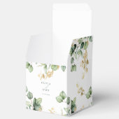 Elegante Eucalyptus Bruiloft Bedankdoosjes (Geopend)