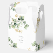 Elegante Eucalyptus Bruiloft Bedankdoosjes (Geopend)