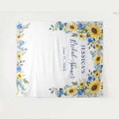 Elegante Eucalyptus Bruiloft Feest Fotobehang Wandkleed (Voorkant (horizontaal))