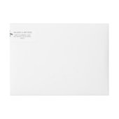 Elegante Eucalyptus Bruiloft Retouradres Wrap (Voorkant)