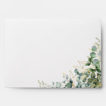 Elegante Eucalyptus bruiloft uitnodiging envelop