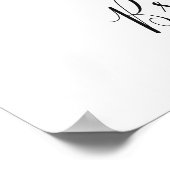 Elegante Eucalyptus BRUILOFTSFEest Welkomstbord Poster (Hoek)