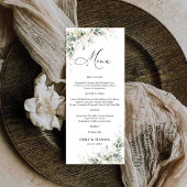 Elegante Eucalyptus Bruiloftsmenu Menu
