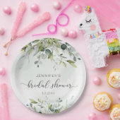 Elegante eucalyptus bruiloftsshower servetten papieren bordje (Feest)