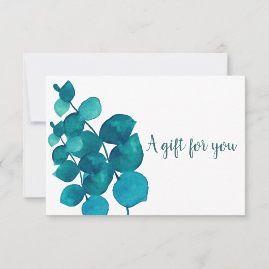 Elegante Eucalyptus Cadeaubon (Voorkant)