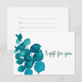 Elegante Eucalyptus Cadeaubon (Voorkant / Achterkant)