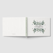 Elegante Eucalyptus Classic bruiloft Gastenboek (Volledig)