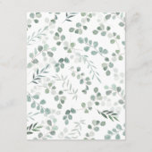 Elegante Eucalyptus Details Informatiekaartje (Achterkant)