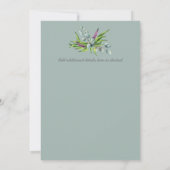Elegante Eucalyptus Doop Christening Groene Decora Kaart (Achterkant)