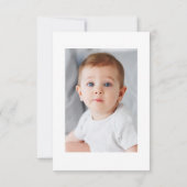 Elegante eucalyptus doop Dank u kaart (Achterkant)