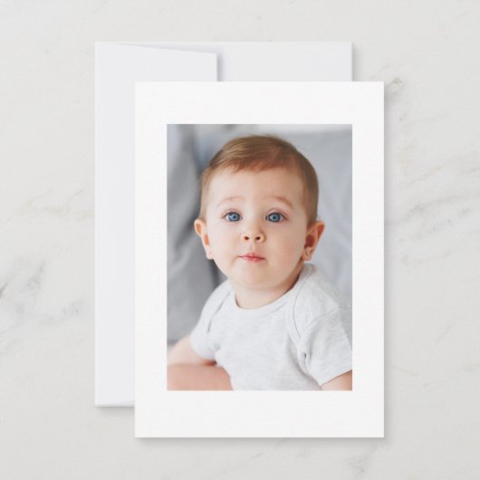 Elegante eucalyptus doop Dank u kaart (Achterkant)