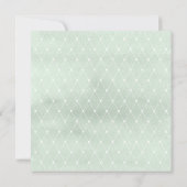 Elegante Eucalyptus Doop Uitnodiging (Achterkant)