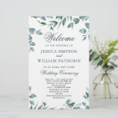 Elegante Eucalyptus Eenvoudig Huwelijksceremonie P (Staand voorkant)