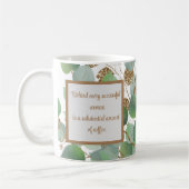 Elegante eucalyptus en gouden koffie Mok cadeau (Links)