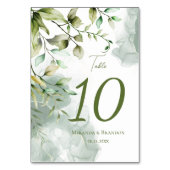 Elegante Eucalyptus Foliage Botanische bruiloft Kaart (Voorkant)