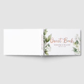 Elegante Eucalyptus Foliage bruiloft Folie Gastenboek (Volledig)
