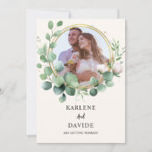 Elegante Eucalyptus Foto Geschenk Kaart (Voorkant)