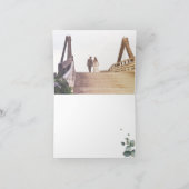 Elegante Eucalyptus foto gevouwen dank u kaart (Binnen)