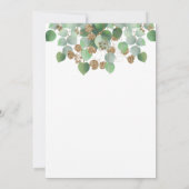 Elegante Eucalyptus Fotoviering van het Leven Kaart (Achterkant)