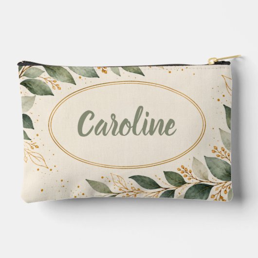Elegante Eucalyptus Goud Etui (Achterkant)
