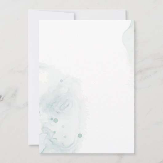 Elegante Eucalyptus Green verlaat botanische bruil Kaart (Achterkant)