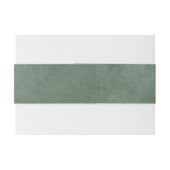 Elegante Eucalyptus Green Wedding Custom Uitnodigingen Wikkel (Achterkant Voorbeeld)