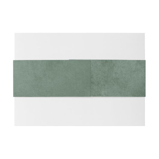 Elegante Eucalyptus Green Wedding Custom Uitnodigingen Wikkel (Achterkant Voorbeeld)