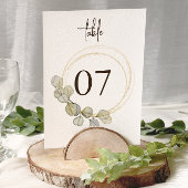 Elegante Eucalyptus Greenery Trouwtafel Nummers
