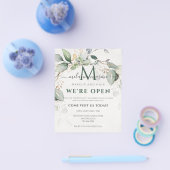 Elegante Eucalyptus Groen Botanisch Flyer (Enkel)