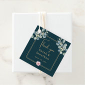 Elegante Eucalyptus groen bruiloft gunst Labels (In situ)