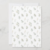 Elegante eucalyptus groen bruiloft tafel nummers kaart (Achterkant)