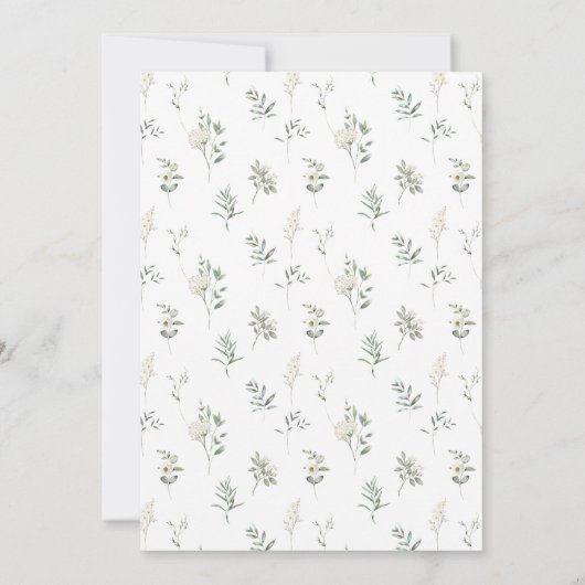 Elegante eucalyptus groen bruiloft tafel nummers kaart (Achterkant)