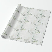 Elegante Eucalyptus Groen  Cadeaupapier (Uitgerold)
