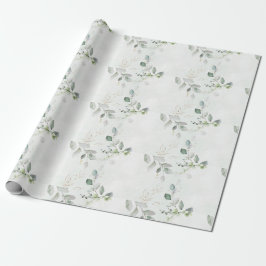 Elegante Eucalyptus Groen Cadeaupapier