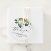 Elegante Eucalyptus groen gouden folie trouwklasse Bedankjes Labels (In situ)