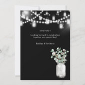 Elegante Eucalyptus groen Ik doe verlovingsfeest Kaart (Achterkant)