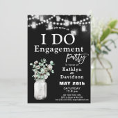 Elegante Eucalyptus groen Ik doe verlovingsfeest Kaart (Staand voorkant)