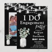 Elegante Eucalyptus groen Ik doe verlovingsfeest Kaart (Voorkant / Achterkant)