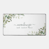 Elegante Eucalyptus groen op maat Bureaumat (Voorkant)