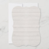 Elegante Eucalyptus groen rustieke houten Waterver Kaart (Achterkant)