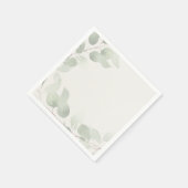 Elegante Eucalyptus Groen Servet (Hoek)