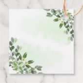 Elegante Eucalyptus groen succulent dank Bedankjes Labels (Achterkant)