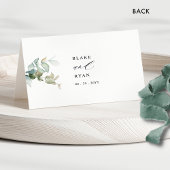 Elegante Eucalyptus groen trouwplaats kaarten