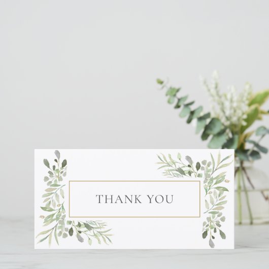 Elegante Eucalyptus Groene Bedankt (Staand voorkant)