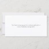 Elegante Eucalyptus Groene Bedankt (Achterkant)