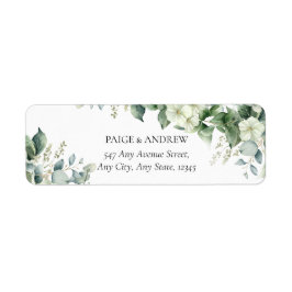 Elegante Eucalyptus Groene Botanische Trouw Etiket